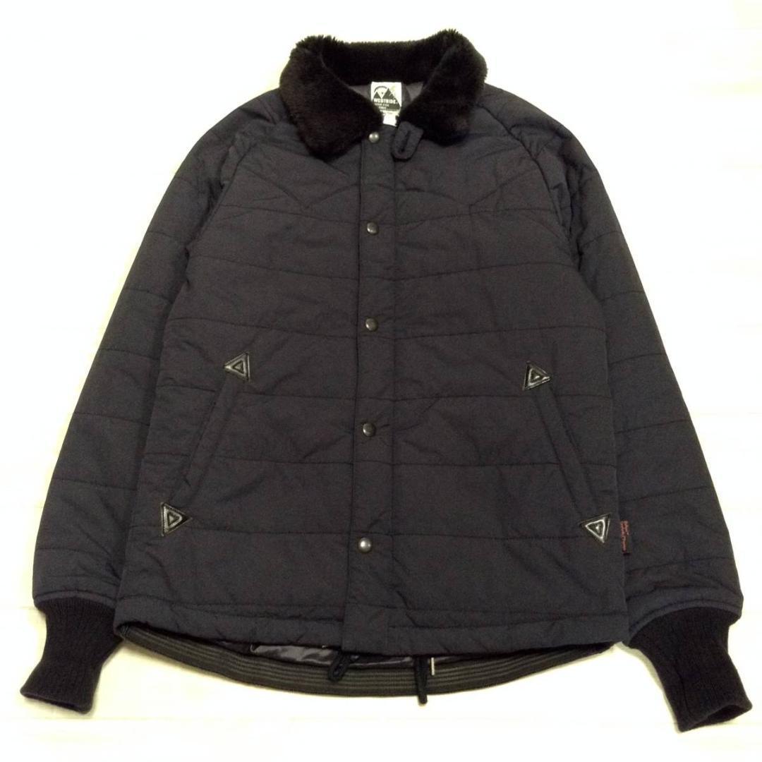 WEST RIDE/ウエストライド/襟ボア/袖リブキルティングジャケット/中綿/ジップアップジャケット拍卖