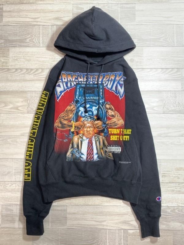 スパゲッティボーイズ/ジェリー ロレンゾ着/アーム・胸プリントプルオーバーパーカー/TURN THAT SHIT OFF拍卖