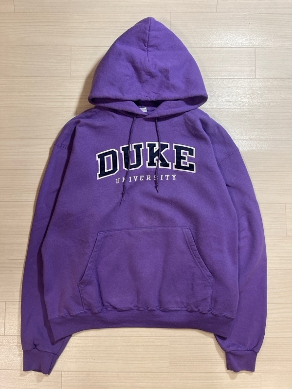 Champion/チャンピオン/90s/DUKE UNIVERSITY/デューク大学/Hooded Sweatshirt/フーデッドスウェットシャツ/プルオーバーパーカー/パープル拍卖