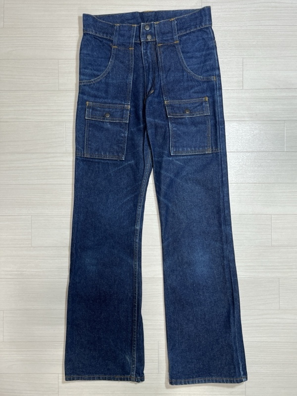 Levi's/リーバイス/70s~80s/22276/ジッパーフライ/デニムブッシュパンツ/緩やかフレアシルエット/ビンテージ/ボタン裏刻印38拍卖