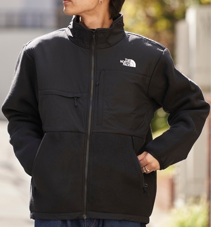 THE NORTH FACE/ザ ノースフェイス/DENALI JACKET/デナリジャケット/NA72051/ナイロン切り替え/ジップアップフリースジャケット/L/ブラック拍卖