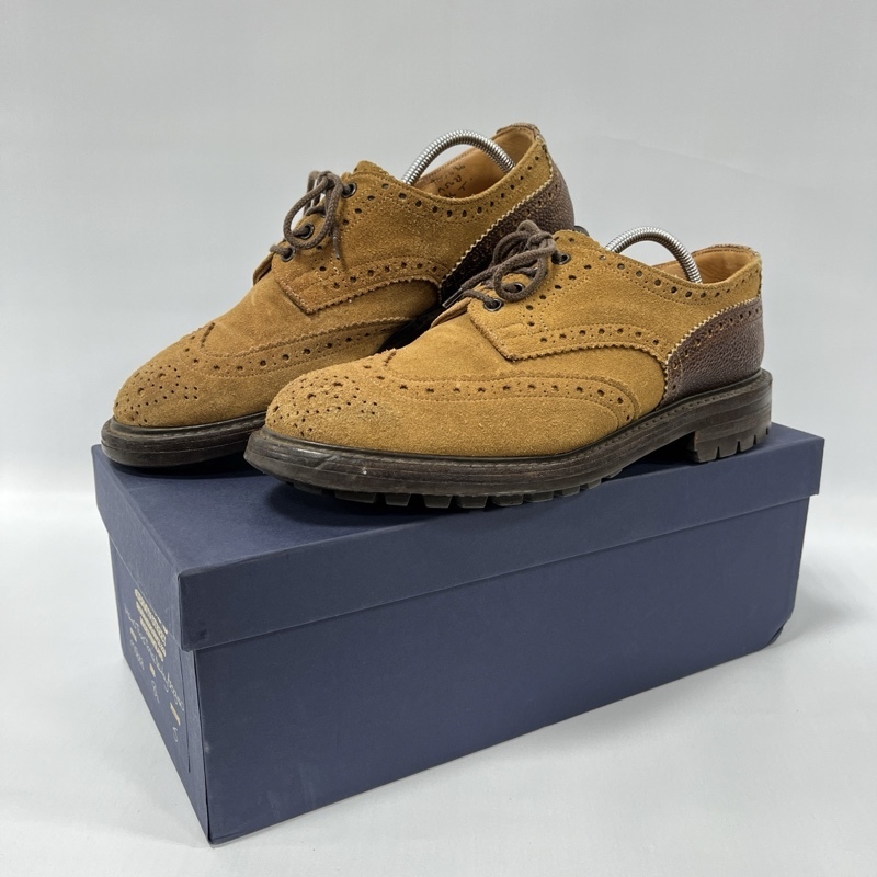Tricker's/トリッカーズ/MONO TWO TONE BOURTON/モノ 2トーン バートン/M5633/レザーシューズ/コンビレザー/ウイングチップ/ドレスシューズ拍卖