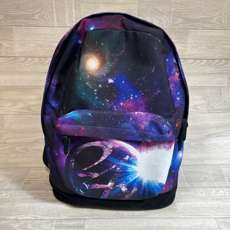 24karats/トゥエンティーフォーカラッツ/ギャラクシー柄 デイパック/リュック/バックパック/底部カウレザースウェード切り替え拍卖
