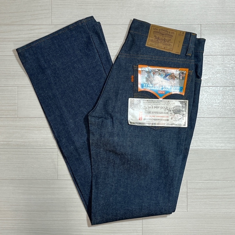 Levi's/リーバイス/70s~80s/デッドストック/USA製/20517-0217/ボタン裏刻印 4/SADDLEMAN BOOT JEANS/サドルマン/ブーツカットジーンズ拍卖