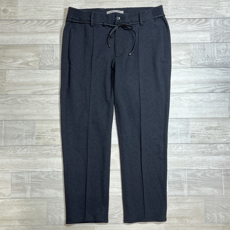 giab's archivio×EMMETI/ジャブスアルキヴィオ×エンメティ/PONTORMO/ポントルモ/レザードローコードストレッチトラウザーズ/サイズ44拍卖