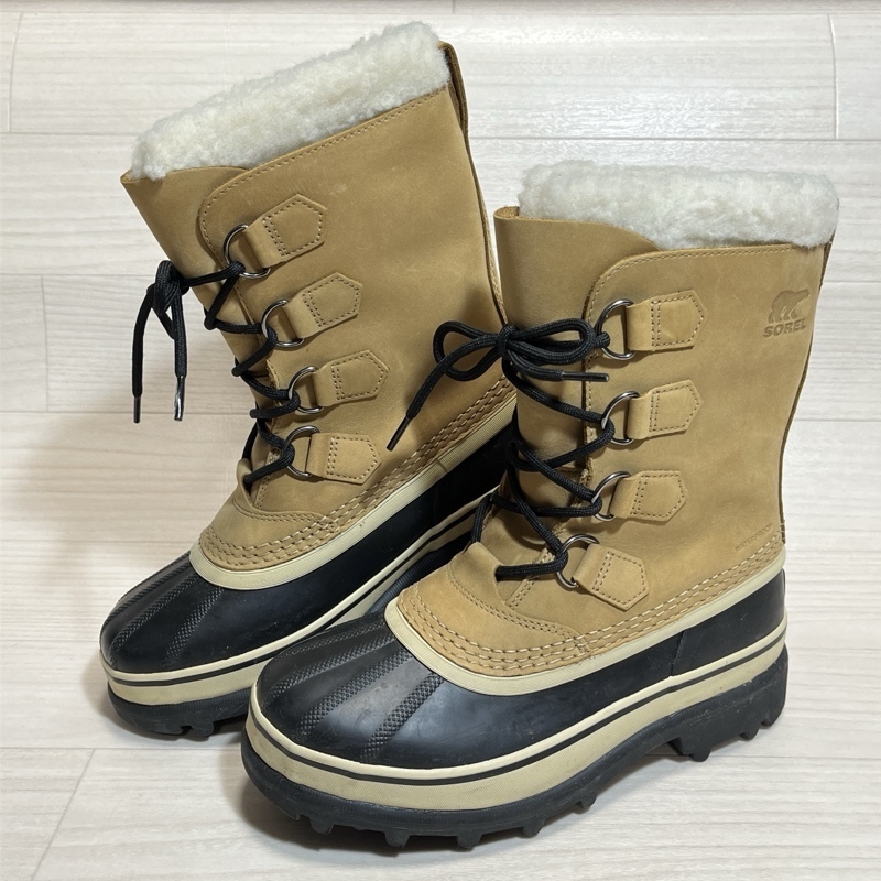 SOREL/ソレル/W's CARIBOU/ウィメンズ カリブー/ウォータープルーフヌバック/NL1005/24.0cm/ウィンターブーツ/内ボアライニング拍卖