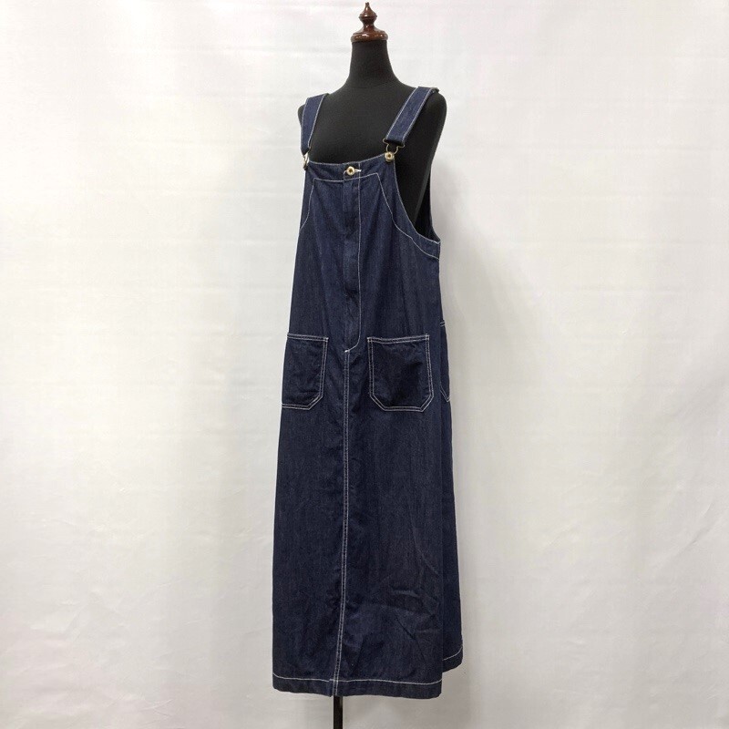 UNIVERSAL OVERALL/ユニバーサル オーバーオール/デニムジャンパースカート/U8328232IN/サロペット/インディゴ/フリーサイズ拍卖