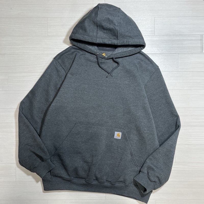 Carhartt/カーハート/Midweight Hooded Sweatshirt/ミッドウェイト フーデッドスウェットシャツ/K121/グレー/プルオーバーパーカー/L拍卖