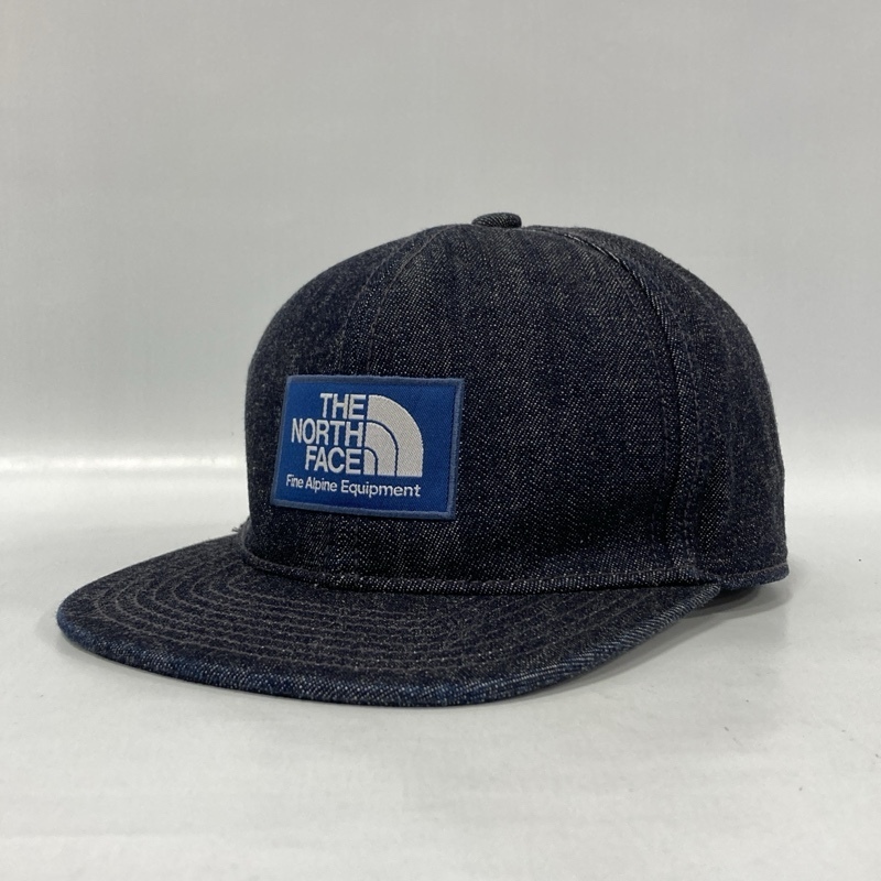 THE NORTH FACE/ザ ノースフェイス/K's Trucker Cap/キッズ トラッカーキャップ/デニム/スクエアロゴ刺繍ワッペン/NNJ41805/KMサイズ拍卖