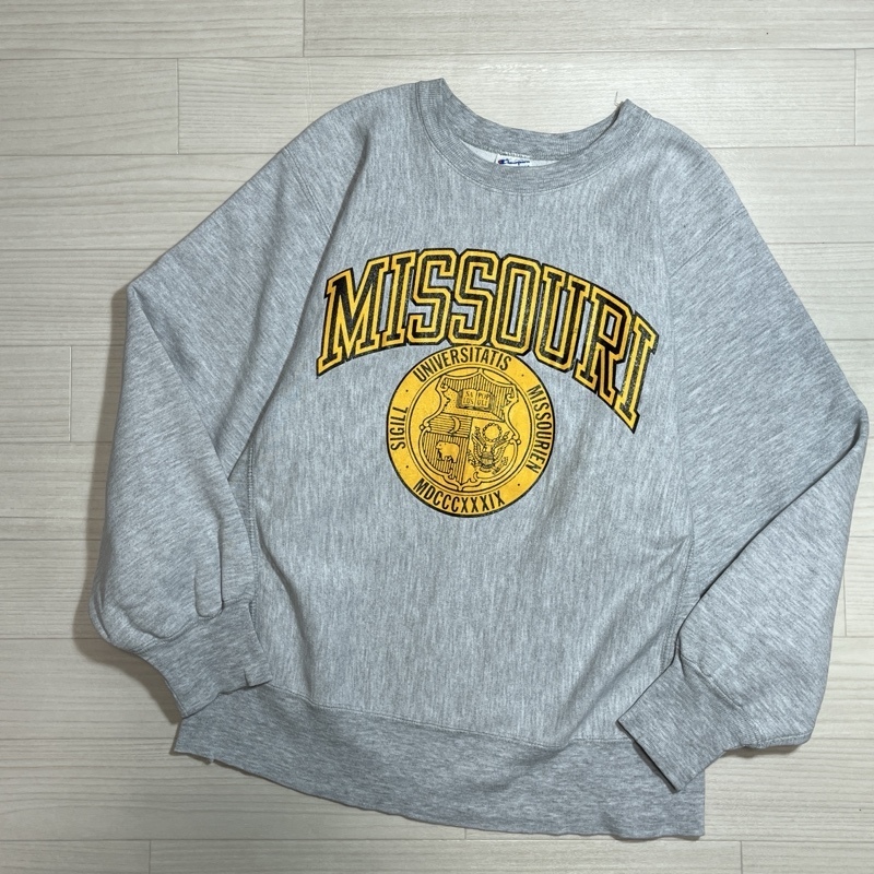 Champion/チャンピオン/80s/トリコタグ/USA製/REVERSE WEAVE/CREWNECK SWEATSHIRT/MISSOURI/カレッジプリント/リバースウィーブ/スウェット拍卖