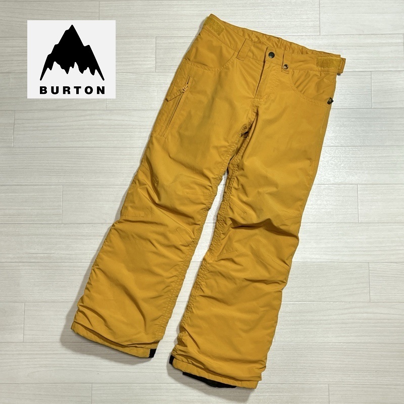 BURTON/バートン/BOY'S BARNSTORM PANTS/ボーイズ バーンストームパンツ/20552/イエロー/ウィンターウェア/ボードウェア拍卖