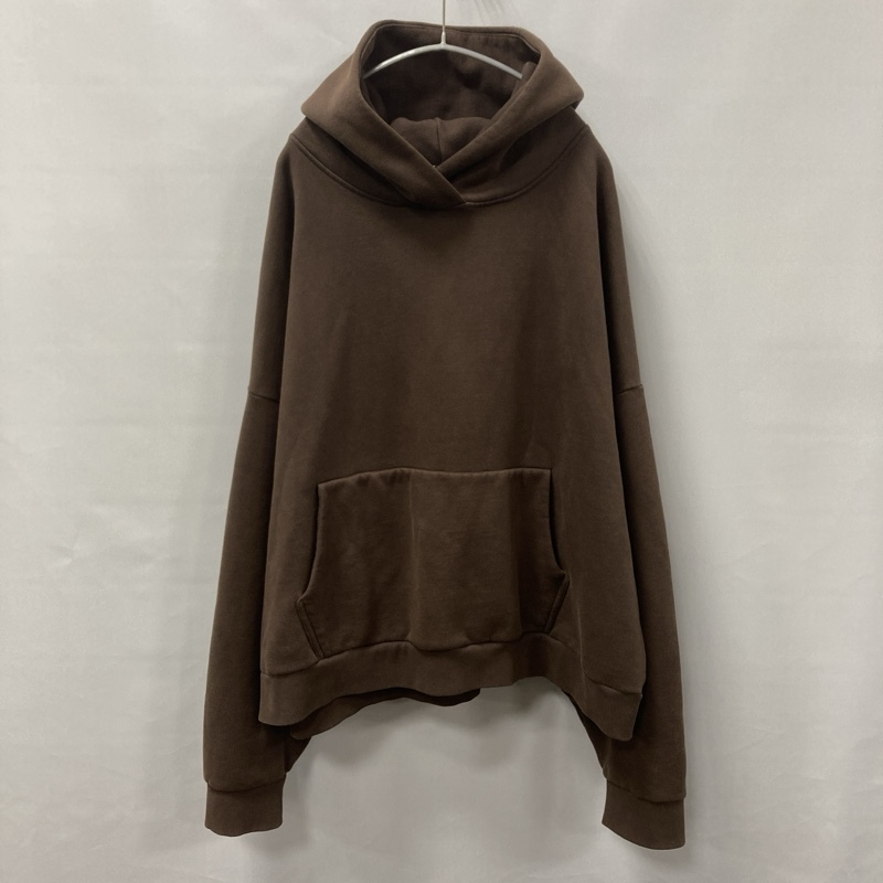 entire studios/エンタイアスタジオ/Heavy Hood/ヘビーフード/ブラウン/ワイドシルエット/プルオーバーパーカー/ショート丈/XXLサイズ拍卖