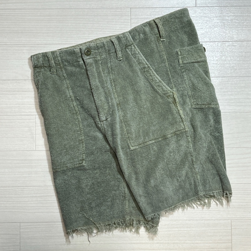 RHC Ron Herman/アールエイチシー ロンハーマン/カットオフ ベイカーポケット パイルショートパンツ/パイルショーツ/セージグリーン系拍卖