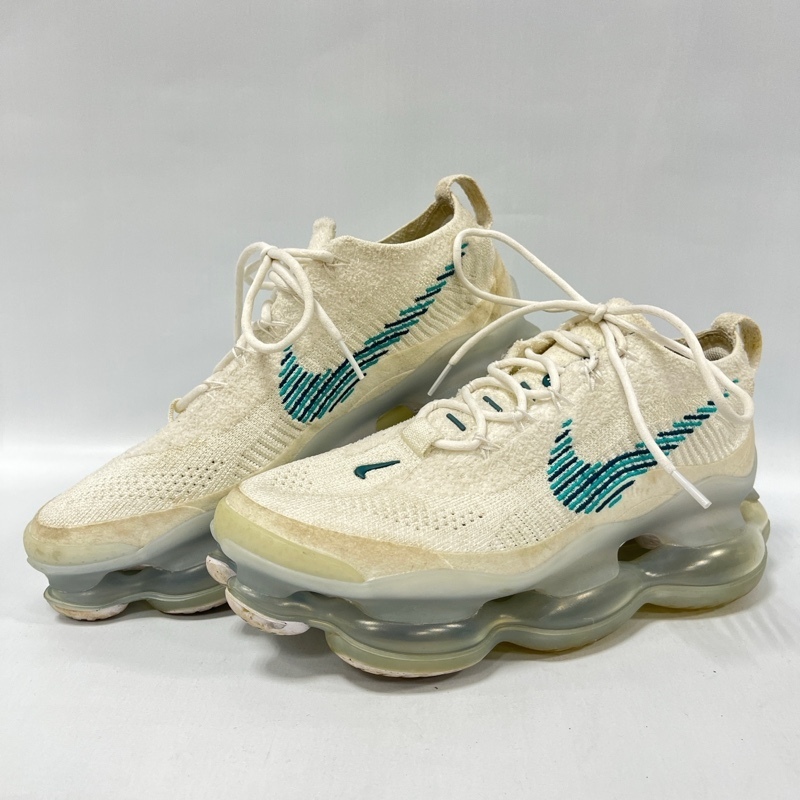 NIKE/ナイキ/Air Max Scorpion Flyknit/エアマックス スコーピオン フライニット/White Geode Teal/大容量エア/DJ4701-100/27.0cm拍卖