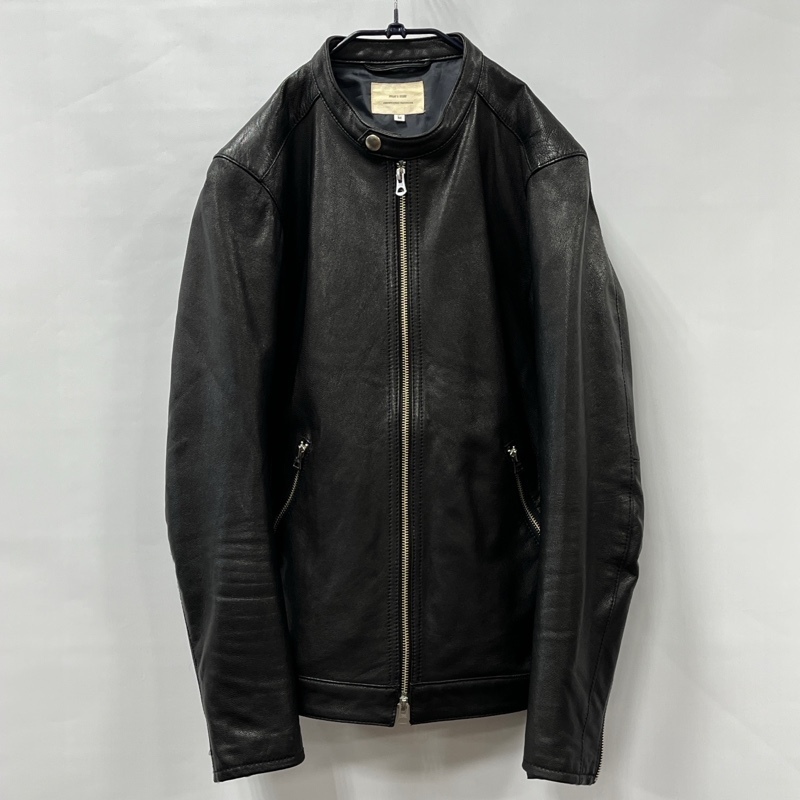 FREAK'S STORE/フリークスストア/ゴートレザー/シングルライダースジャケット/山羊革/レザージャケット/ブラック/やぎ革拍卖