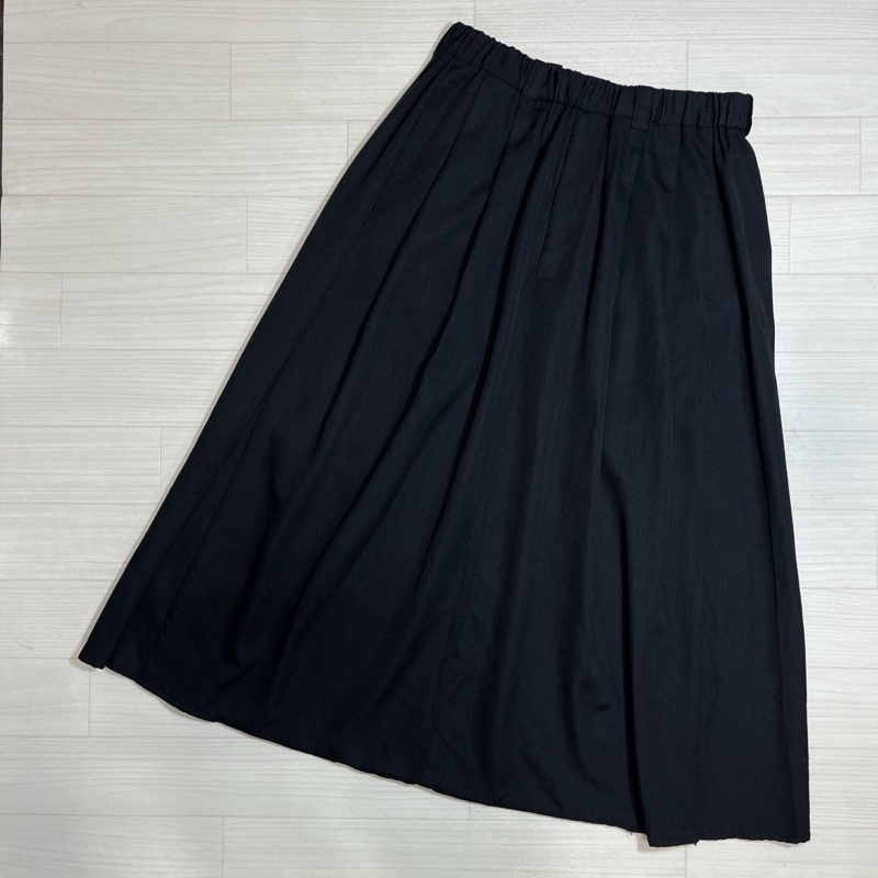 Dulcamara/ドゥルカマラ/よそいきワイドサルエルPT/サルエルパンツ/ブラック/ウール/タック入り/ウエストゴム×内ドローコード拍卖