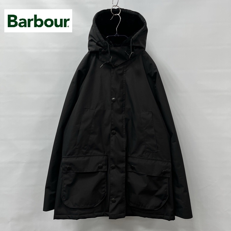 Barbour/バブアー/20AW/HOODED SL BEDALE/フーデッド SL ビデイル/ジャケット/FAUX FUR/オールブラック/袖リブ/中綿入り拍卖