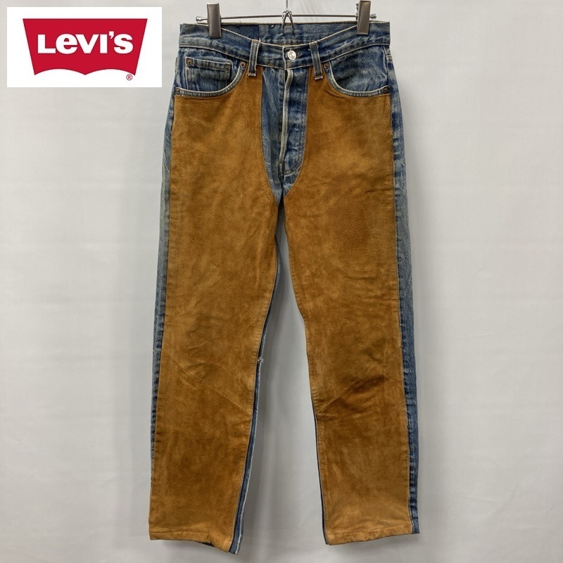 Levi's/リーバイス/80s~90s/501xx/ピッグスウェードフロント/ボタンフライデニムパンツ/ボタン裏刻印515/ストレートシルエット/拍卖