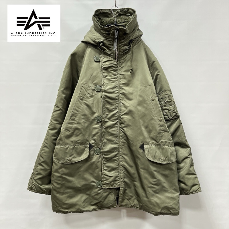 Alpha Industries/アルファ インダストリーズ/N-3B Flight Jacket/フライトジャケット/ミリタリー/セージグリーン/Lサイズ拍卖