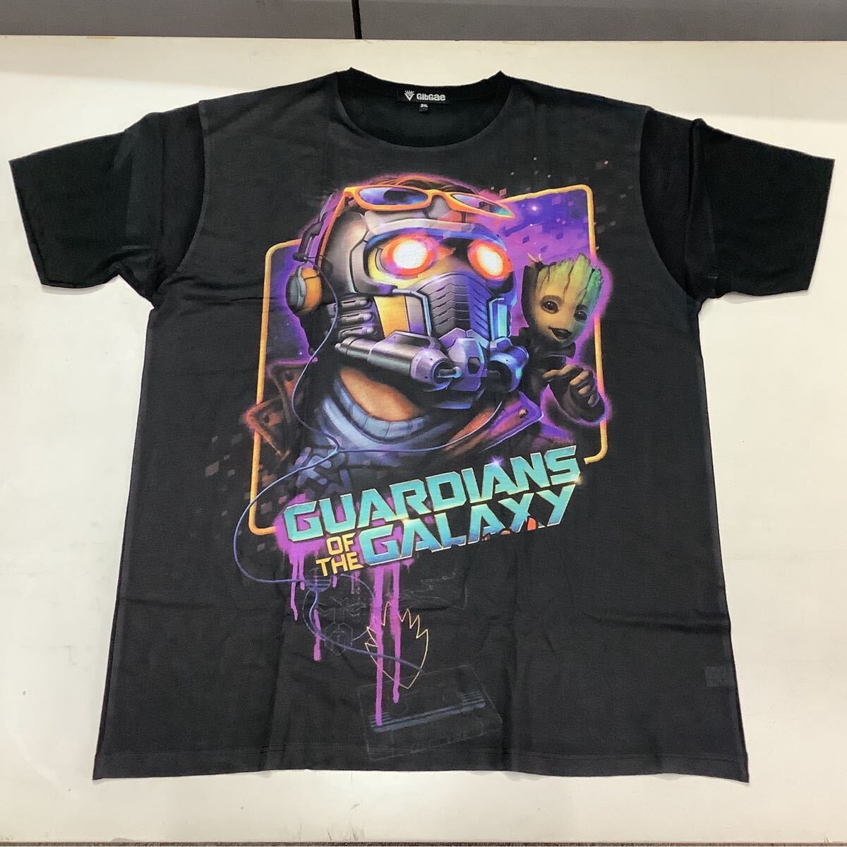 SR12E1 ガーディアンズ・オブ・ギャラクシー Tシャツ XXXLサイズ 2 GUARDIANS OF THE GALAXY 半袖Tシャツ 黒 拍卖