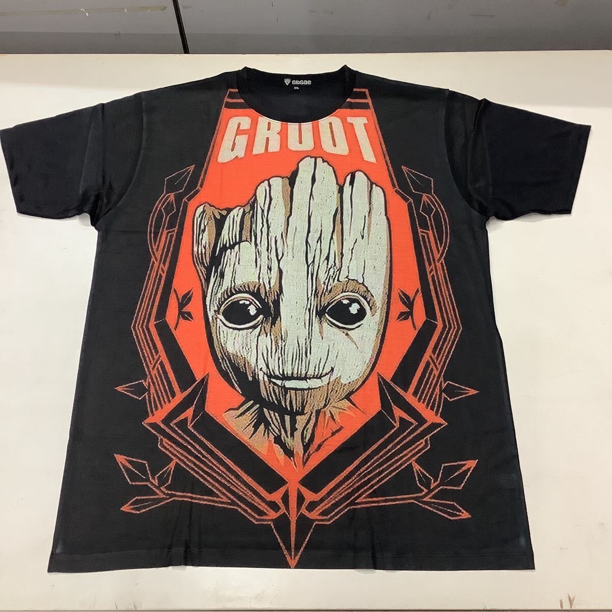 SR12E2 ガーディアンズ・オブ・ギャラクシー Tシャツ XXXLサイズ 14 グルート GUARDIANS OF THE GALAXY GROOT 半袖Tシャツ 黒 拍卖