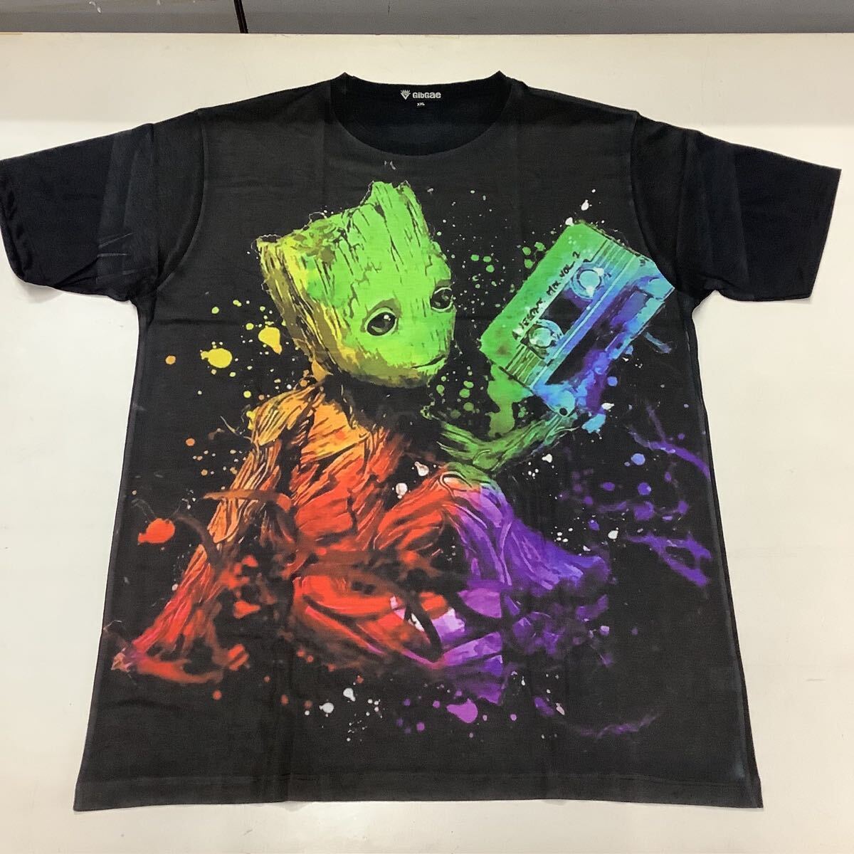 SR12D2 ガーディアンズ・オブ・ギャラクシー Tシャツ XXLサイズ 11 グルート GUARDIANS OF THE GALAXY GROOT 半袖Tシャツ 黒 拍卖