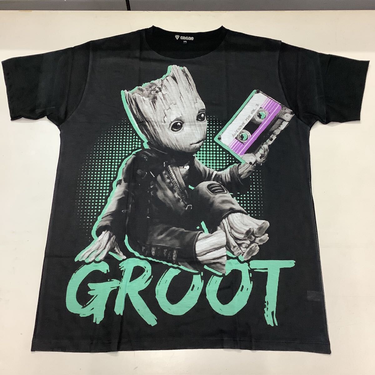 SR12D2 ガーディアンズ・オブ・ギャラクシー Tシャツ XXLサイズ 13 グルート GUARDIANS OF THE GALAXY GROOT 半袖Tシャツ 黒 拍卖