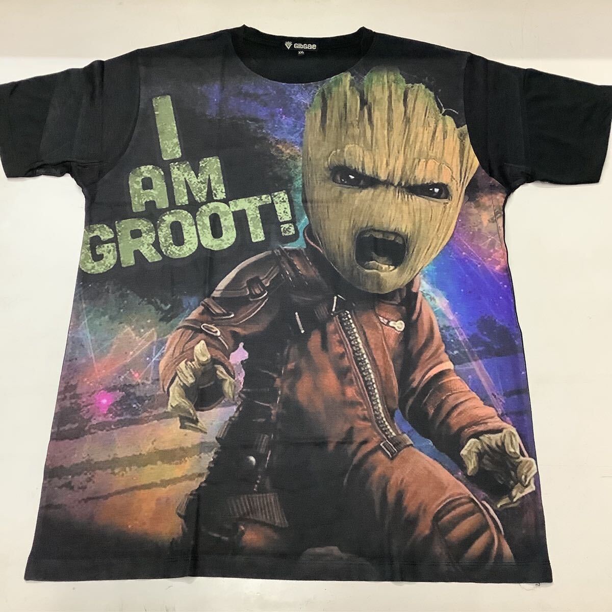 SR12D3 ガーディアンズ・オブ・ギャラクシー Tシャツ XXLサイズ 18 グルート  GUARDIANS OF THE GALAXY GROOT プリントTシャツ 拍卖