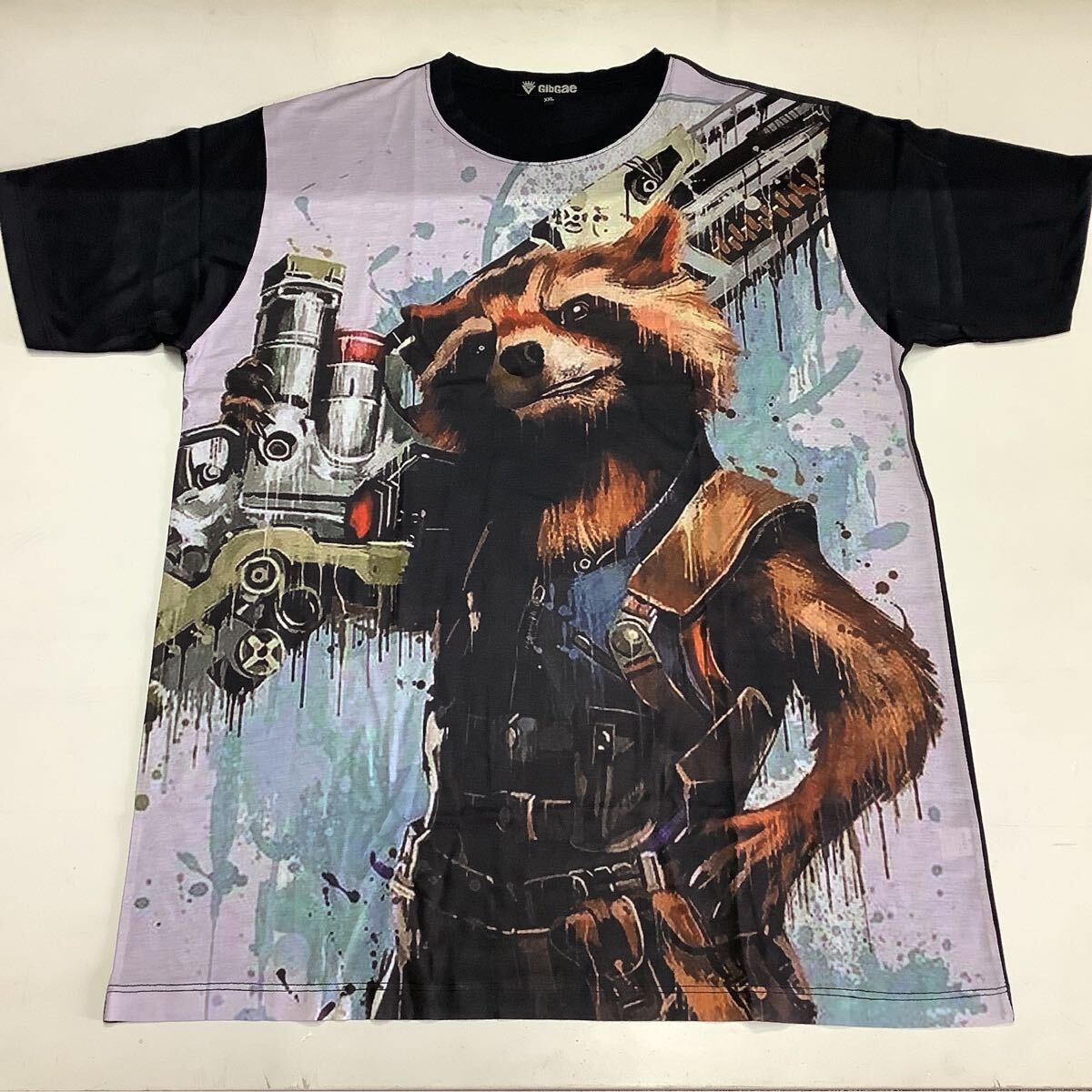 SR12D4 ガーディアンズ・オブ・ギャラクシー Tシャツ XXLサイズ 26 ロケット GUARDIANS OF THE GALAXY ROCKET プリントTシャツ 拍卖