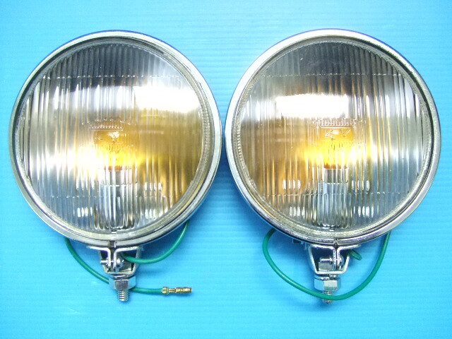 当時物 新品 KY製 12cm 丸型 凸レンズ 山型 丸形 フォグランプ 旧車 昭和レトロ ビンテージ 高速有鉛 ホットロッド ノスタルジックカー sub拍卖