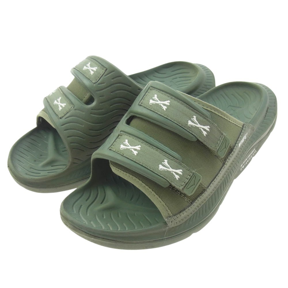 WTAPS ダブルタップス 1155398-FFC Hoka Ora Luxe Olive Drab ホカ オラ ラックス オリーブドラブ サンダル グリーン系 26cm【中古】拍卖