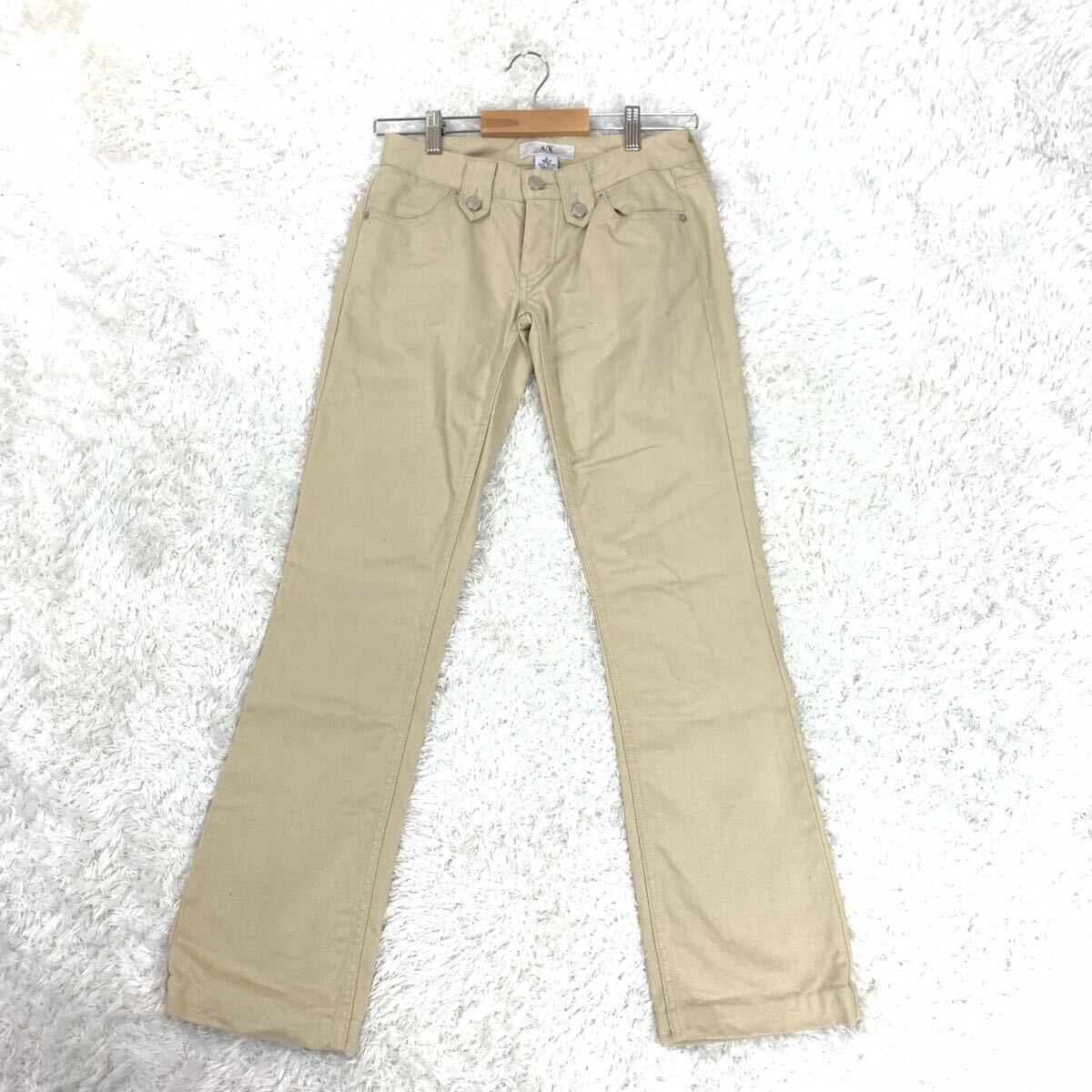 ARMANI EXCHANGE アルマーニエクスチェンジ ジーンズ デニムパンツ ジーパン チノパン ベージュ コットン 0 YA9290拍卖