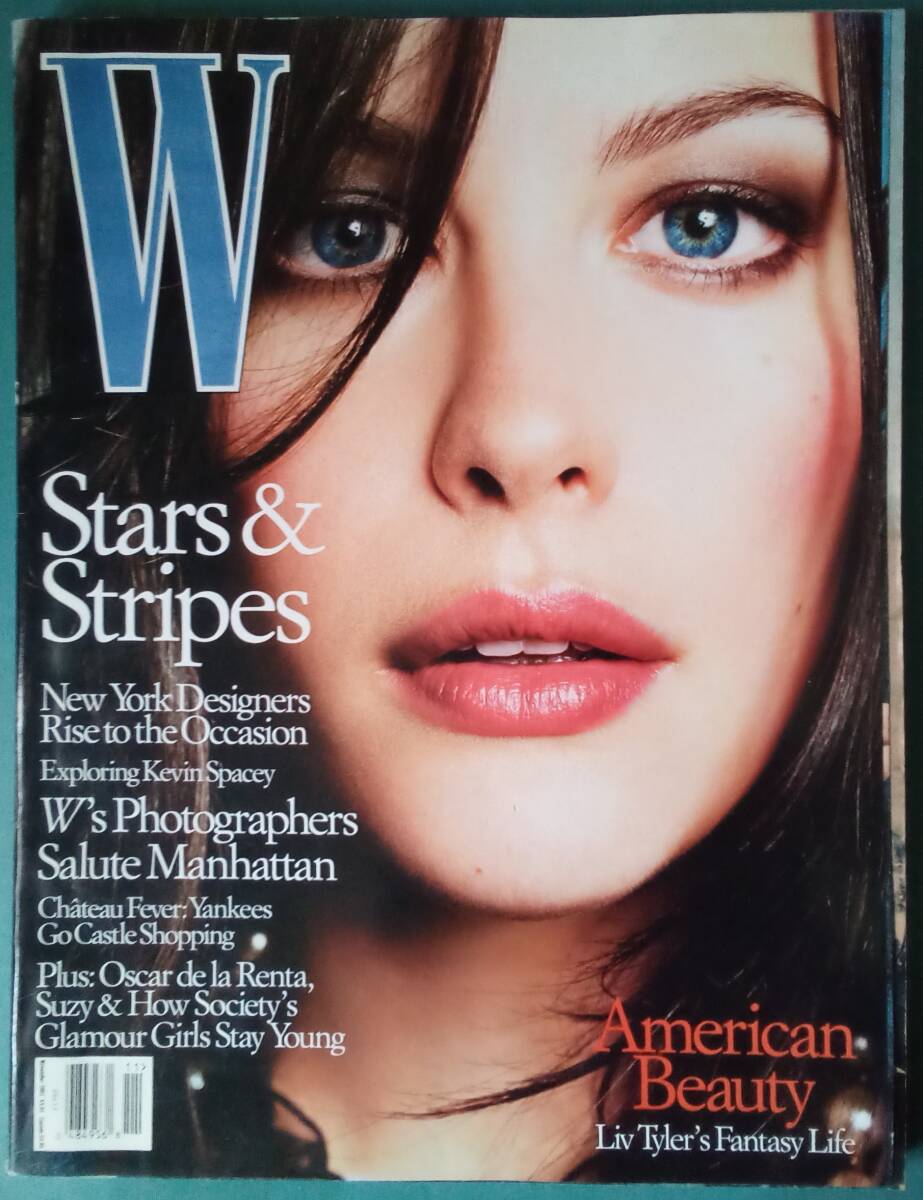 W Magazine 2001 NOVEMBER リヴ・タイラー ケヴィン・スペイシー Michael Thompson Mario Sorrenti Juergen Teller Craig McDean 拍卖