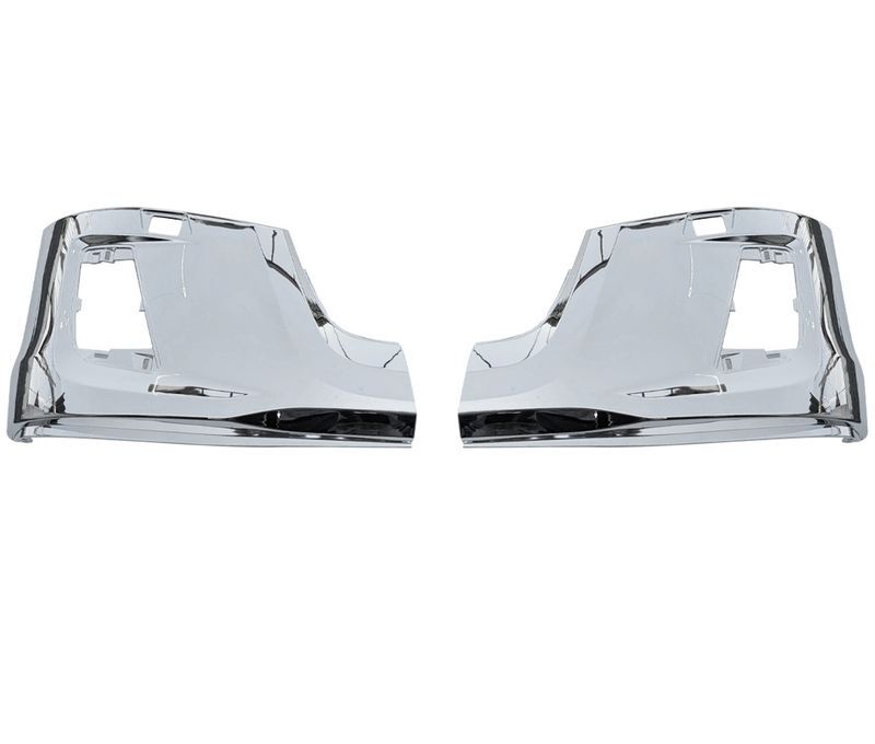 いすゞ 23フォワード用【R5.8~】ワイド用 メッキ バンパー コーナー サイド パネル 左右セット JP-23FWD-BPKN-W拍卖