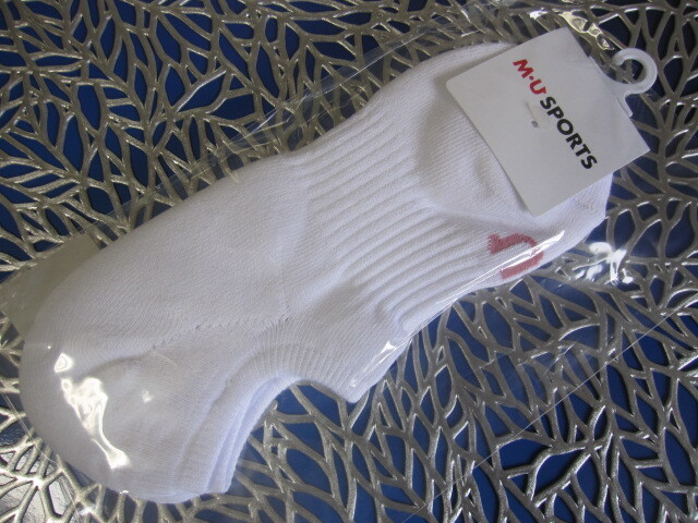 新品■税込■ホワイト MU SPORTS くるぶしソックス 801H2754 MUスポーツ WH 白拍卖