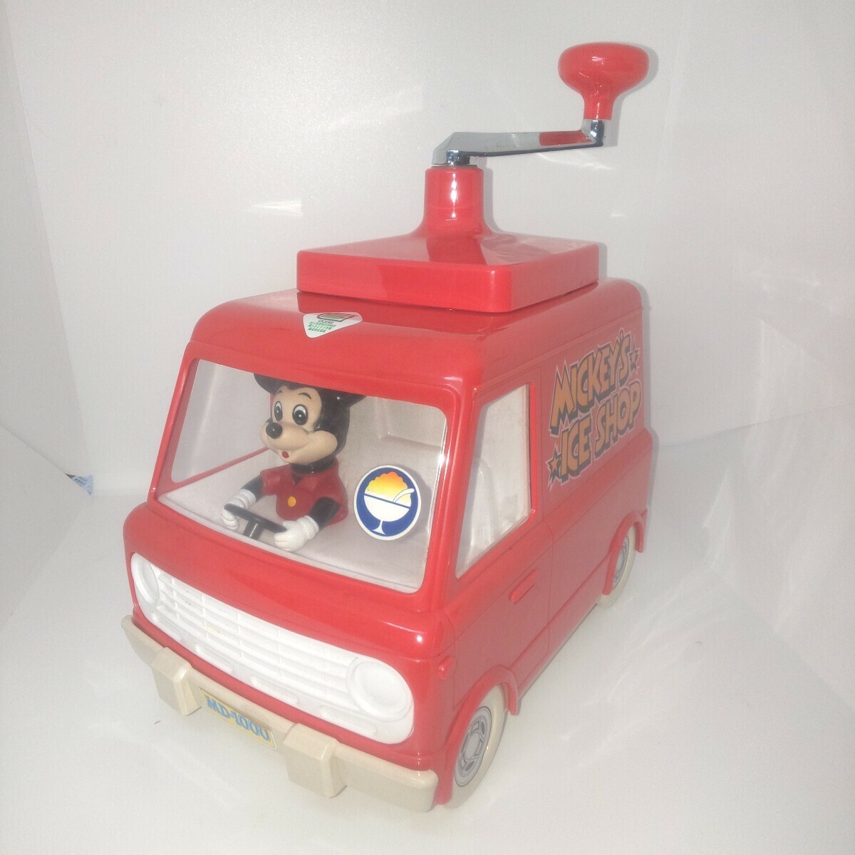 象印 ミッキーマウス 手動 かき氷器 ミッキーアイスショップ MD-1000 ディズニー 日本製 当時物 現状品 匿名配送4-13-2拍卖