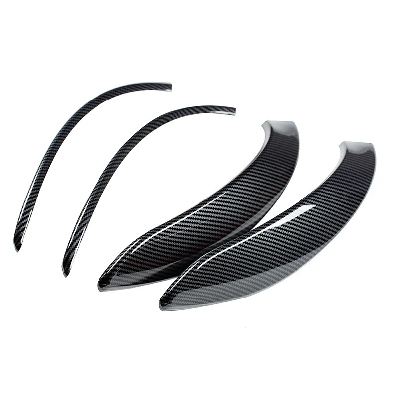 BMW ドアハンドルアウターカバー F30/F31/F33/F36用 前後左右4点セット カーボン調 ドア パネル カバー トリム フレーム カーボン サイド拍卖