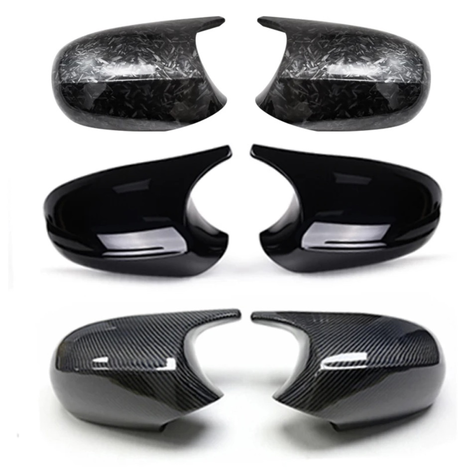 BMW ミラーカバー E87/E88/E81/E82/E90/E91/E92/E93 2008-2015 カーボン ブラック 艶あり 鍛造カーボン 3色 1/3シリーズ用拍卖