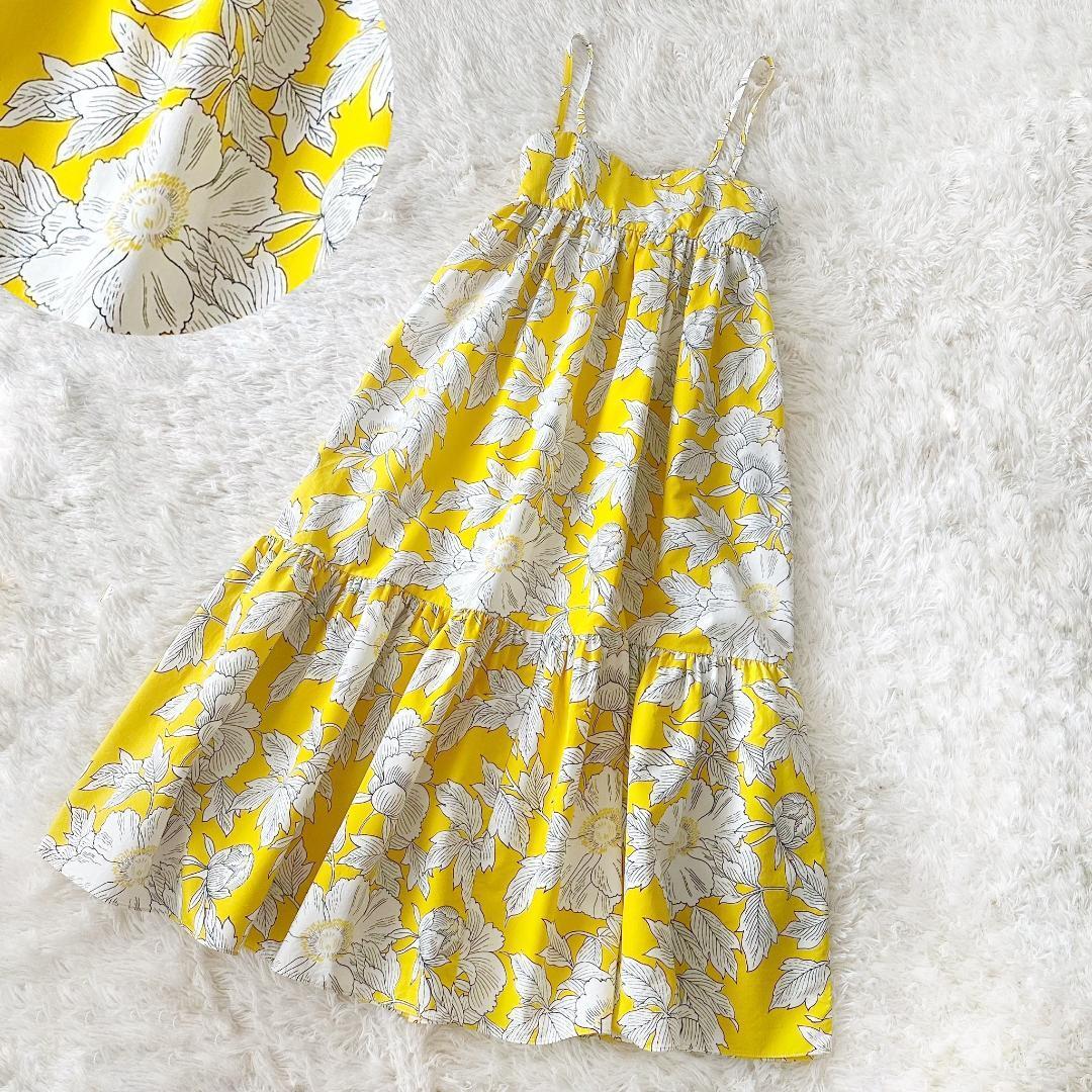 ZARA 花柄 キャミ ロング ワンピース XS拍卖