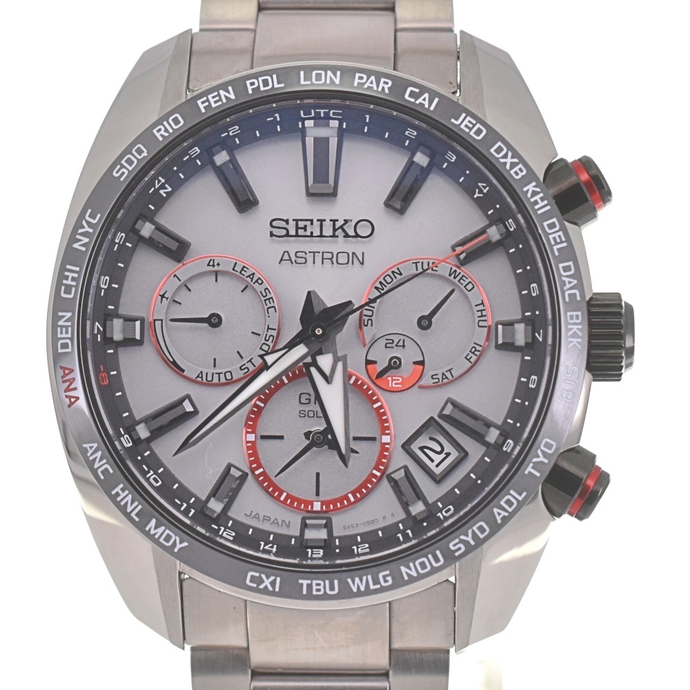 セイコー SEIKO SBXC081/5X53-0BE0 アストロン 大谷翔平 限定モデル ソーラー GPS衛星電波 メンズ 美品 I#139825拍卖