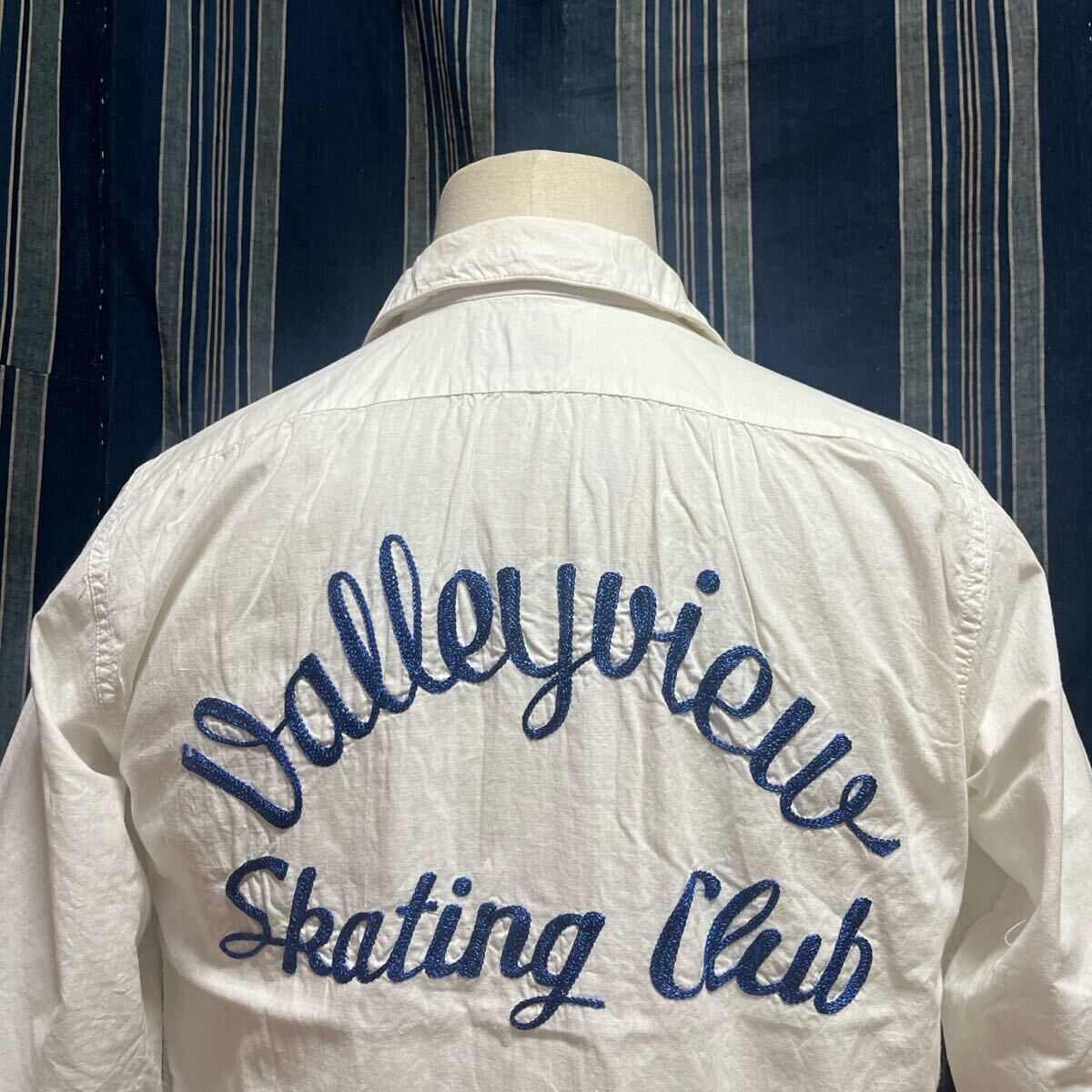 40s 50s bernleigh sportswear shirt valleyview skating club 40年代 50年代 刺繍 ステッチ 開襟 オープンカラー usa アメリカ製拍卖