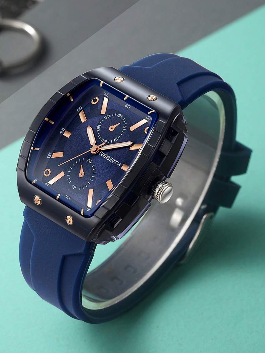 腕時計 レディース クォーツ 1個 女性カジュアルファッション バレル型シリコンバンド クォーツムーブメント リストウォッチ、日常拍卖