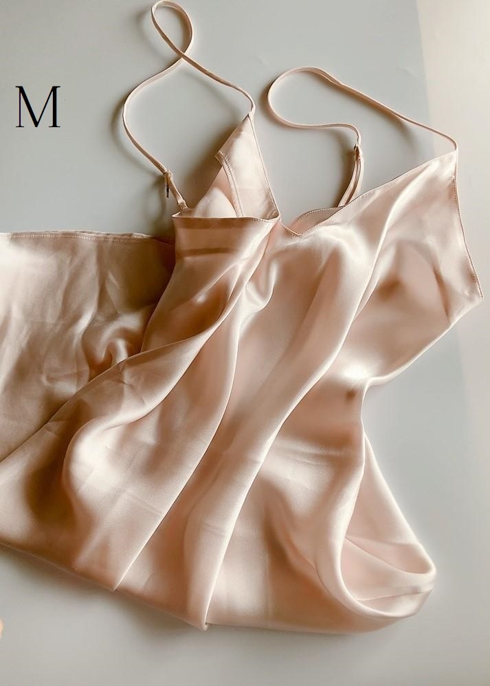 M☆Simone Perele シルク100% シモーヌ ペレール スリップ ピンク拍卖
