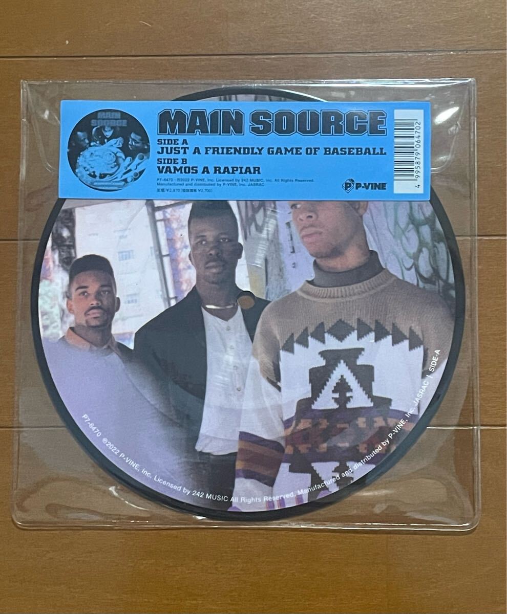 【EP】 Main Source / Just A Friendly Game Of Baseball / Vamos A Rapiar 7inch EP レコード / 新品 未使用 / ピクチャー・ヴァイナル拍卖