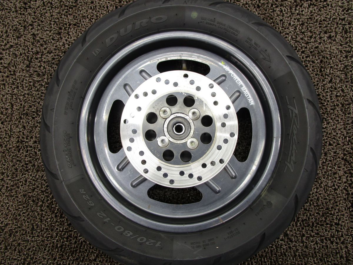 KSR110 リアホイール □Z361!KL110A カワサキ 【 KL110AE 】 キャブ車 動画有拍卖