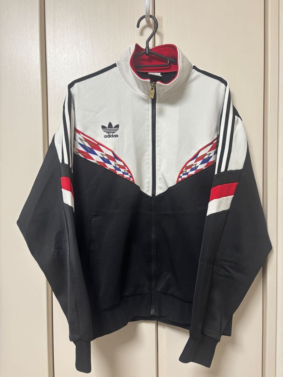 アディダス adidas トラックジャケット ジャージ デサント、日本製 サイズXO拍卖