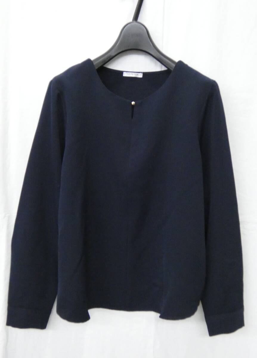 ラスト出品▼GLACIER/グラシア▲ブラウス プルオーバー/L/紺拍卖