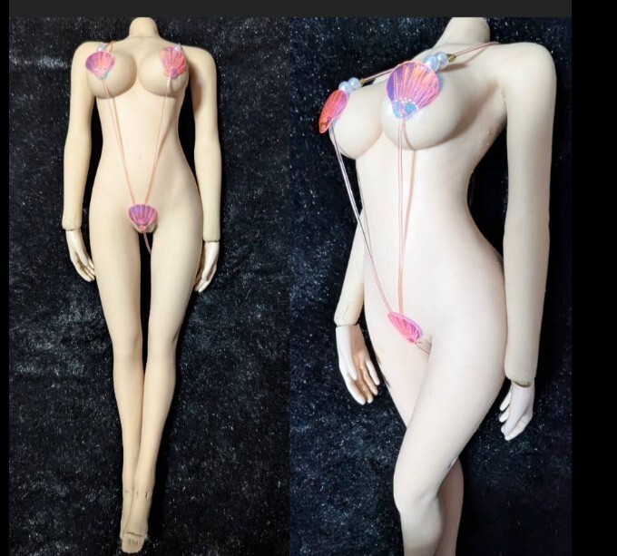 1/6ドール用 TBLeague ファイセンS07 クールガール メタルピンク 貝がらビキニ シェルビキニ拍卖