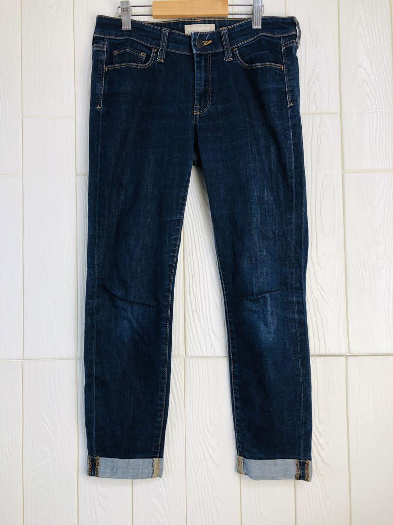 ダークブルーデニムパンツ BANANA REPUBLIC拍卖