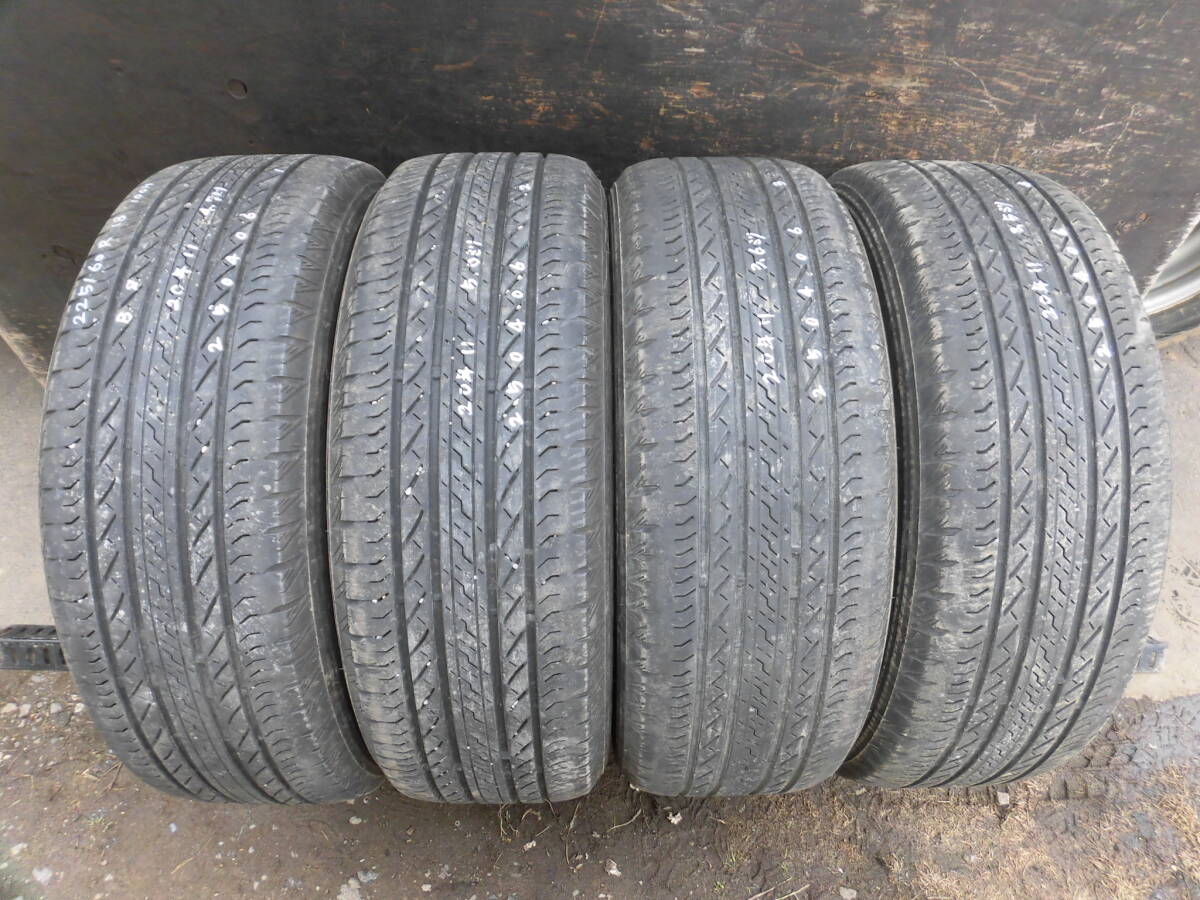 225/60R18 100H●ブリヂストン 2020年夏タイヤ4本●250406拍卖